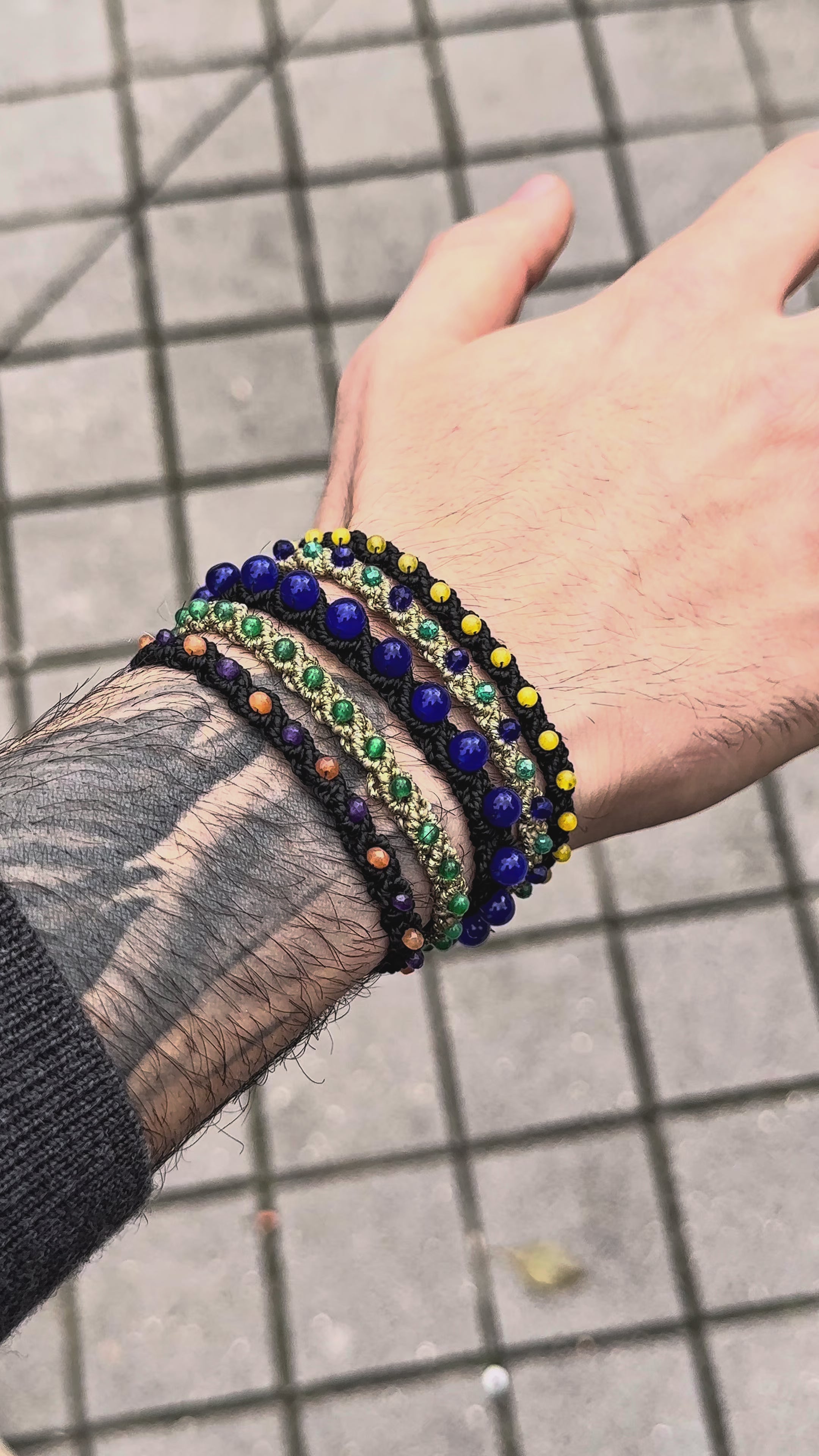 Bracciale intreccio verde